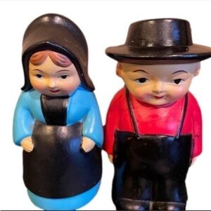 Vintage Brinn's Pittsburgh Amish Couple Salt and Pepper Shakers Made in Japan
